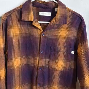 Standard cloth camp collar flannel